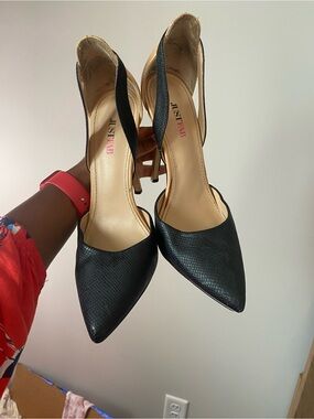 JustFab pointed-toe pumps